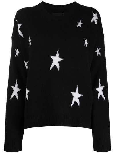 Shop Zadig & Voltaire Star Embroidered Cashmere Jumper In Black