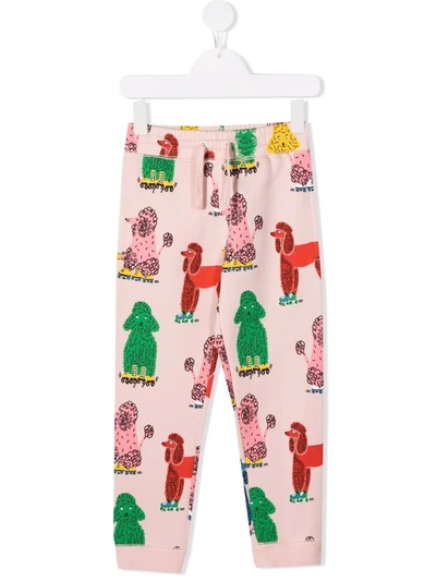Shop Stella Mccartney Doodle Poodles Print Track Pants In Pink
