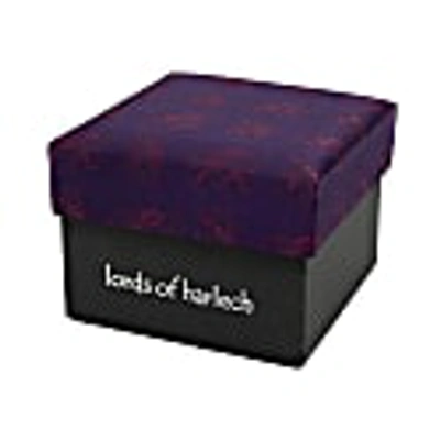 Lords Of Harlech Lotus Charcoal Tie In Charcoal