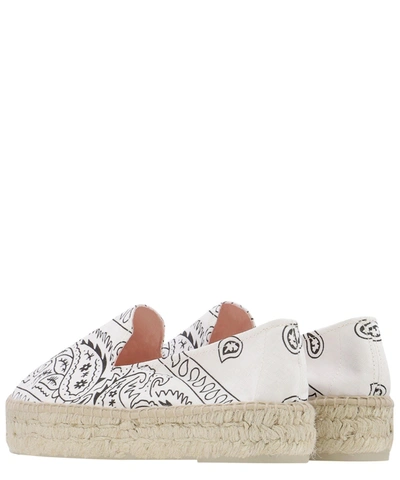 Shop Manebi "bandana" Espadrilles In White