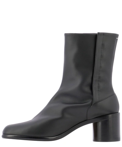 Shop Maison Margiela "tabi" Ankle Boots In Black  