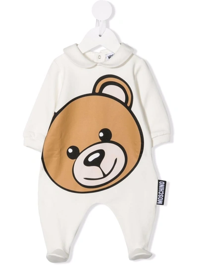 Shop Moschino Toy Bear Pyjamas Set In 白色
