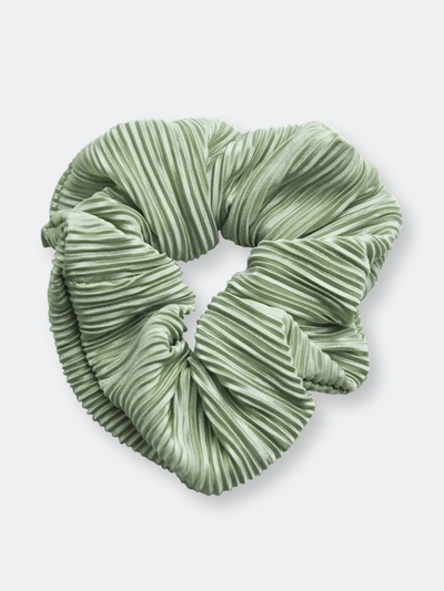 Shop Chimmi We Are  Pleated Scrunchie In Green