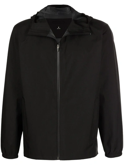 Shop Romeo Hunte Logo Print Zip-front Jacket In Black