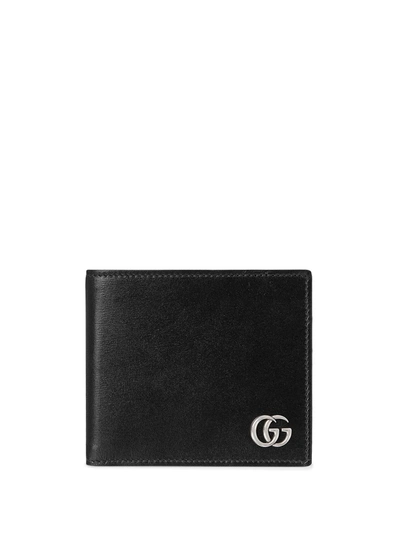 Shop Gucci Gg Marmont Leather Coin Wallet In Schwarz