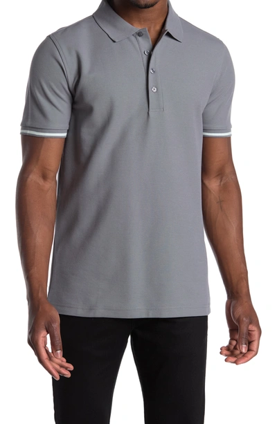 Shop Jeff Rye Pima Cotton Polo Shirt In Grey