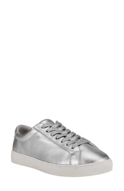 Shop Marc Fisher Ltd Kelli Sneaker In Silver Leather