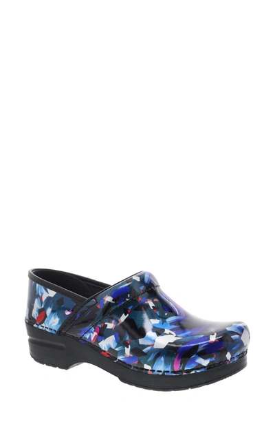 Shop Dansko 'professional' Clog In Graphic Floral Patent Leather