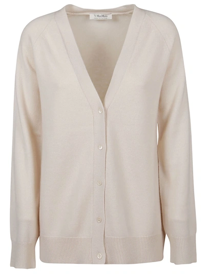 Shop 's Max Mara White Cashmere Cardigan.