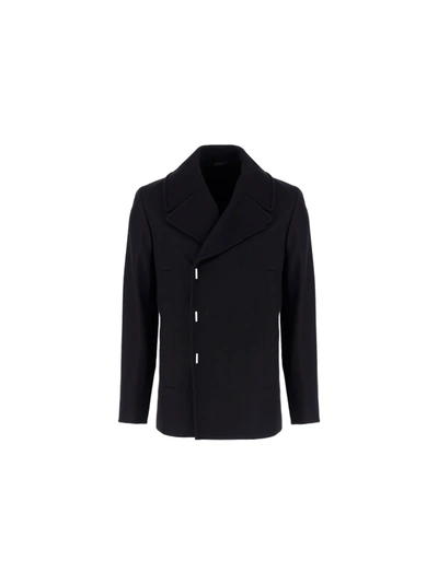 Shop Givenchy Peacoat In Black