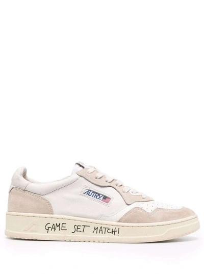 Shop Autry Game Set Match Leather Sneakers In White
