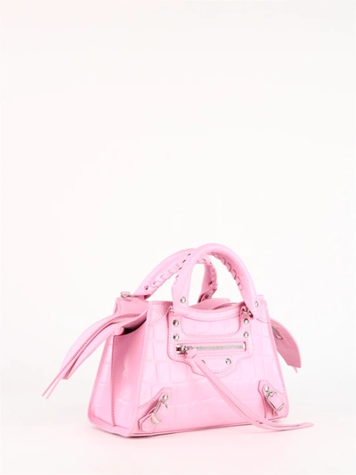 Shop Balenciaga Neo Classic Top Handle Mini Bag In Pink