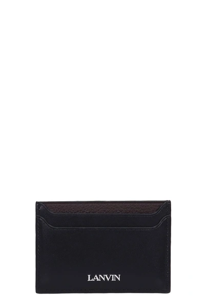 Shop Lanvin Wallet In Black Leather