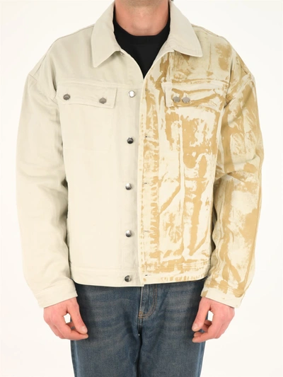 Shop A-cold-wall* Corrosion Trucker Jacket In Beige