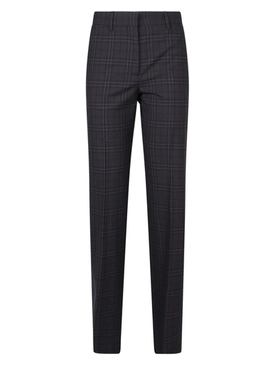 Shop Burberry Slim Fit Trousers In Grey