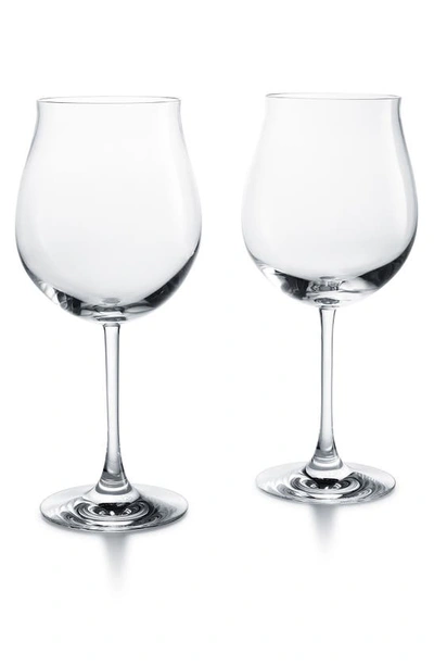 Shop Baccarat Grand Bourgogne Set Of 2 Lead Crystal Wine Glasses In Clear