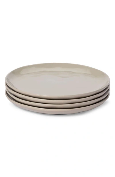 Shop Leeway Home Set Of 4 Dinner Plates In Sand Solids