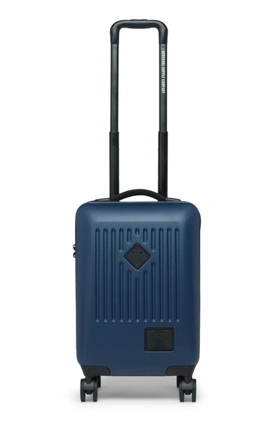 Shop Herschel Supply Co Small Trade 22-inch Rolling Carry-on In Navy