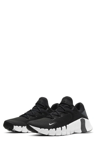 Shop Nike Free Metcon 4 Training Shoe In Black/ Black/ Grey