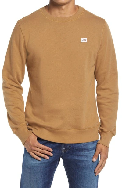 Shop The North Face Heritage Patch Sweatshirt In Utility Brown