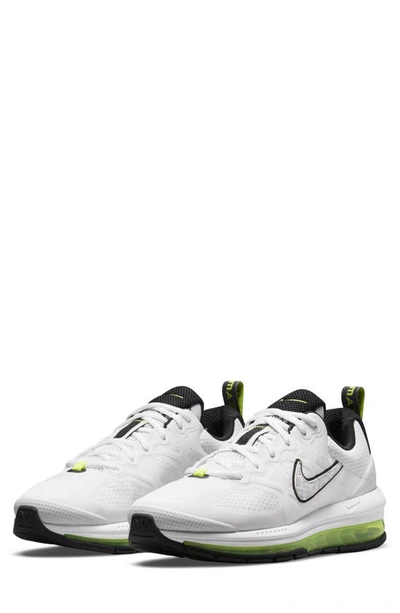 Shop Nike Air Max Genome Sneaker In White/ Black/ Volt/ Platinum