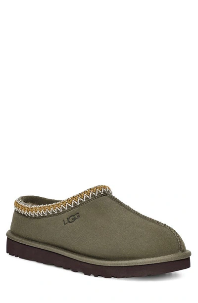 Ugg Tasman Slipper Clog In Burnt Olive Suede