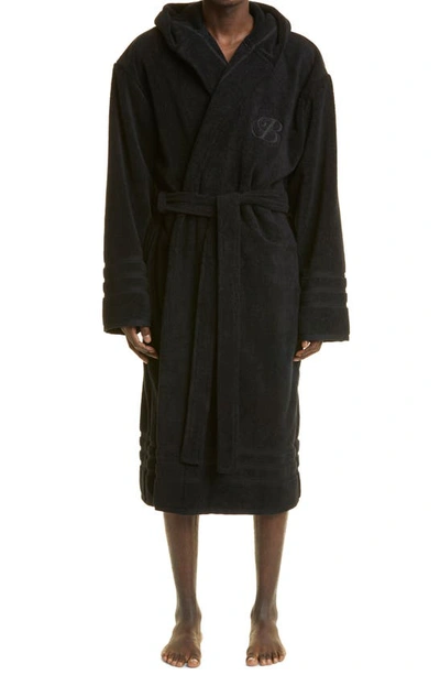 Navy blue Bathrobe with logo Versace Home - Vitkac HK