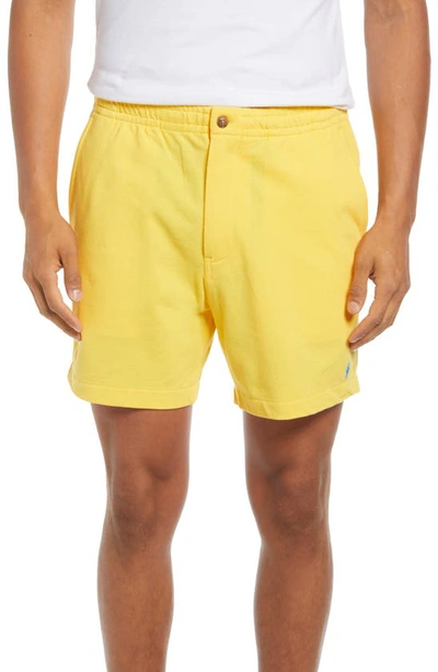 Shop Polo Ralph Lauren Mesh Shorts In Yellowfin