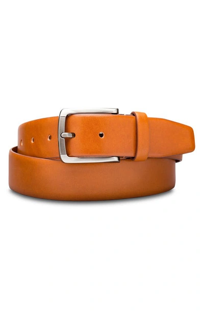 Shop Bosca Napoli Leather Belt In Saddle