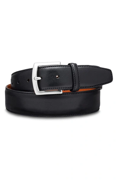 Shop Bosca Castela Leather Belt In Black