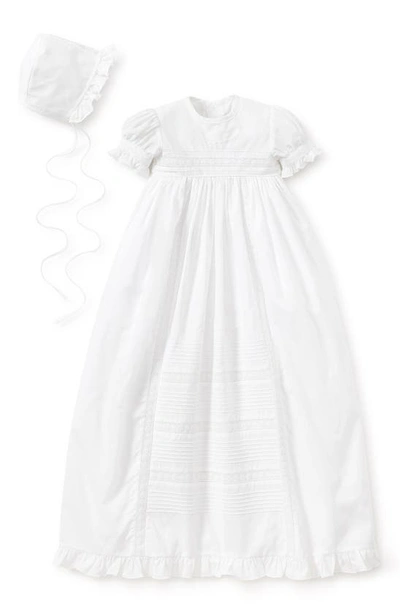 Shop Kissy Kissy Nicole Christening Gown & Bonnet Set In White