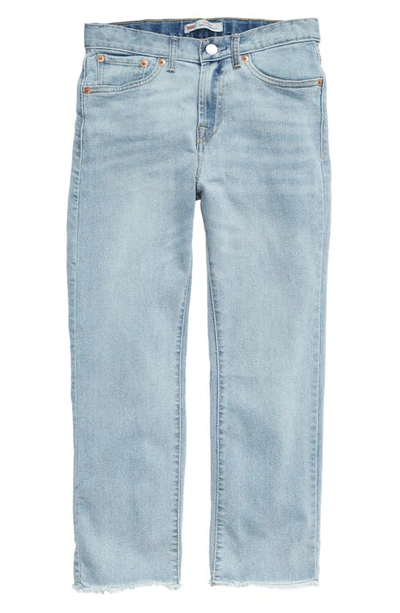 Shop Levi's High Waist Straight Leg Jeans In Bauhaus Blues