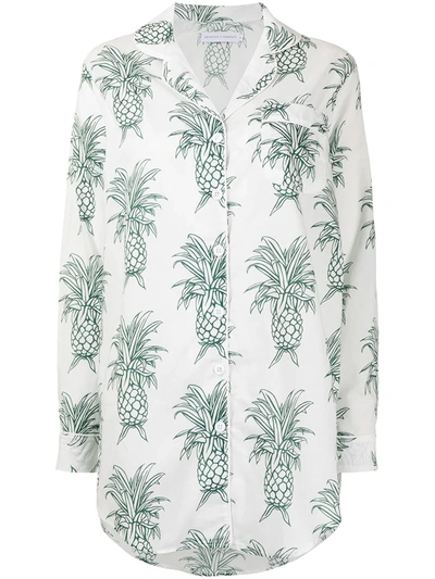 Shop Desmond & Dempsey Howie Pineapple-print Shirt In White