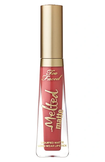 Shop Too Faced Melted Matte Liquid Longwear Lipstick In Strawberry Hill