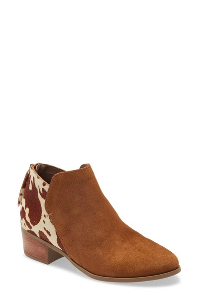 Shop Matisse Poppy Genuine Calf Hair Bootie In Tobacco Suede