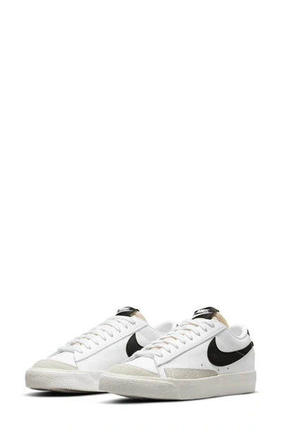 Shop Nike Blazer Low '77 Sneaker In White/ Black/ Sail/ White