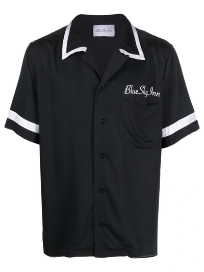 Shop Blue Sky Inn Waiter Shirt In Black