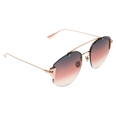 Pre-owned Dior Stronger Gradient Sunglasses In Pink