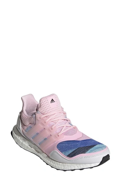Shop Adidas Originals Ultraboost Dna Running Shoe In Clear Pink/ Clear Pink/ Blue