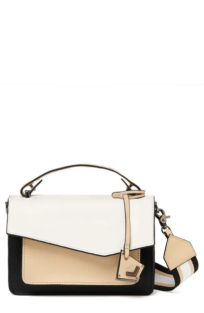 Shop Botkier Cobble Hill Leather Crossbody Bag In Natural Combo