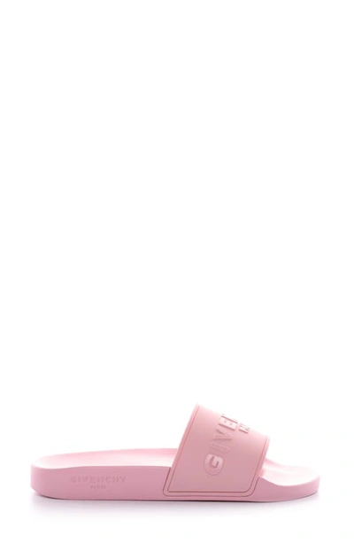 Shop Givenchy Logo Slide Sandal In Pink