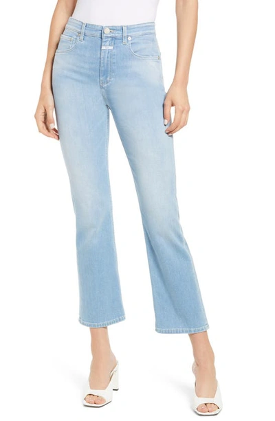 Shop Closed Baylin Flare Jeans In Mid Blue