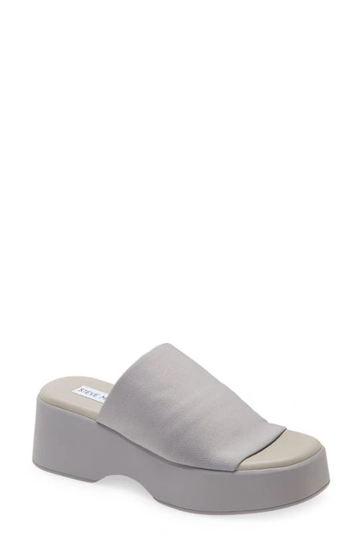 Shop Steve Madden Slinky 30 Platform Slide Sandal In Grey