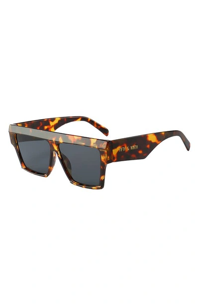 Shop Fifth & Ninth Avalon 70mm Square Sunglasses In Torte/ Black