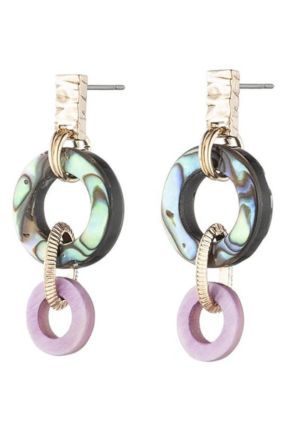 Shop Akola Amora Drop Earrings In Lilac