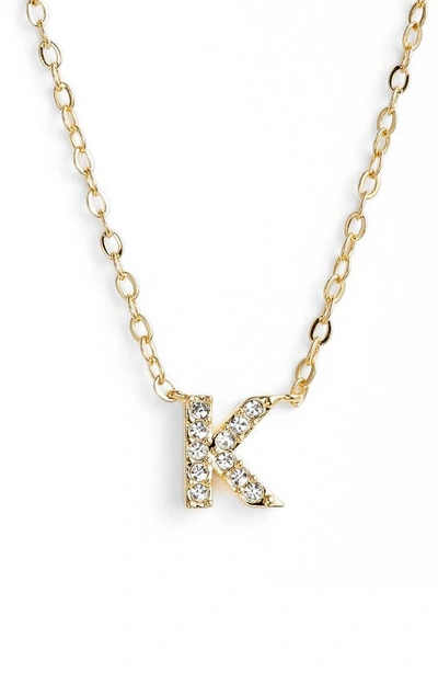 Shop Nadri Initial Pendant Necklace In K Gold