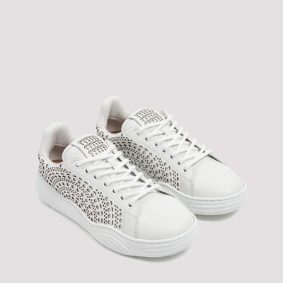 Shop Alaïa Alaia  Basket New Vienne Sneakers Shoes In White