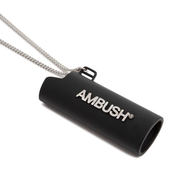 Shop Ambush Log Lighter Necklace Jewellery In Black