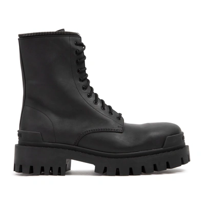Shop Balenciaga Master Boots Shoes In Black