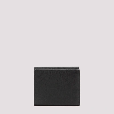 Shop Chloé Marcie Leather Wallet In Black